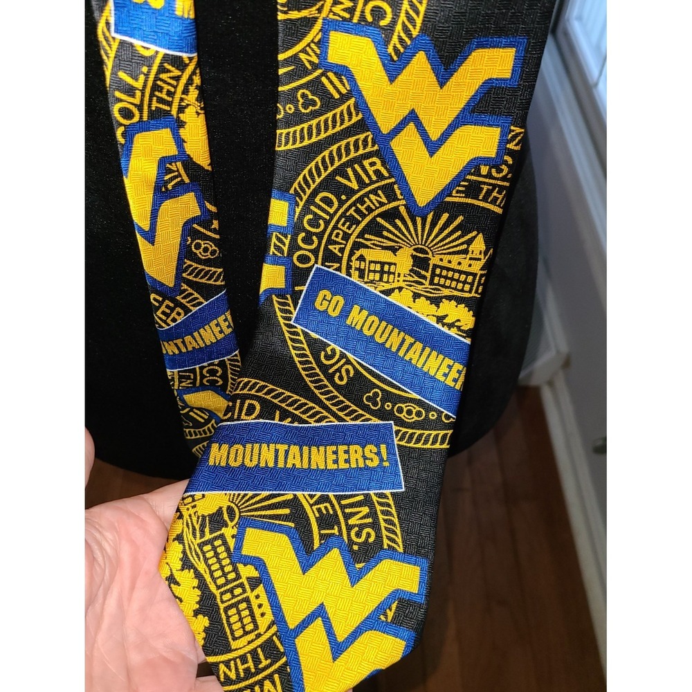 West Virginia University WV Blue & Gold Men's Neck Tie RM Sport‎
